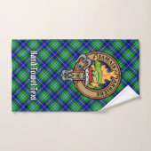 Clan Douglas Crest over Tartan Bad Handdoek (Handdoek)