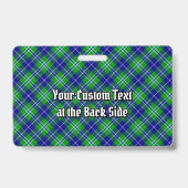 Clan Douglas Crest over Tartan Badge (Achterkant)