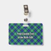 Clan Douglas Crest over Tartan Badge (Achterkant met clip)