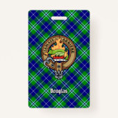 Clan Douglas Crest over Tartan Badge (Voorkant)