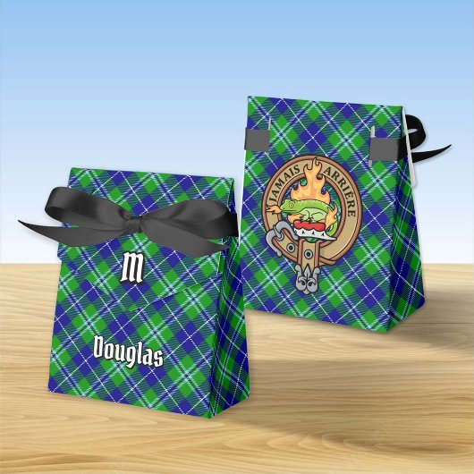 Clan Douglas Crest over Tartan Bedankdoosjes