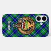 Clan Douglas Crest over Tartan Case-Mate iPhone Case (Achterkant (horizontaal))