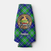Clan Douglas Crest over Tartan Flesjeskoeler (Voorkant)