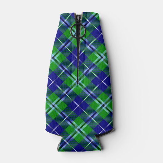 Clan Douglas Crest over Tartan Flesjeskoeler (Achterkant)