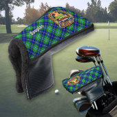 Clan Douglas Crest over Tartan Golfheadcover
