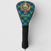 Clan Douglas Crest over Tartan Golfheadcover (Voorkant)