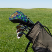 Clan Douglas Crest over Tartan Golfheadcover (Insitu)