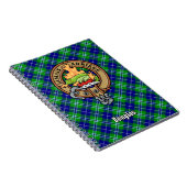 Clan Douglas Crest over Tartan Notitieboek (Rechterzijde)