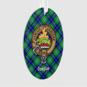 Clan Douglas Crest over Tartan Ornament (voorkant)
