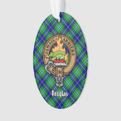Clan Douglas Crest over Tartan Ornament (voorkant)