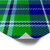 Clan Douglas Crest over Tartan Poster (Hoek)