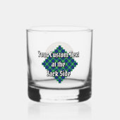 Clan Douglas Crest over Tartan Whisky Glas (Achterkant)