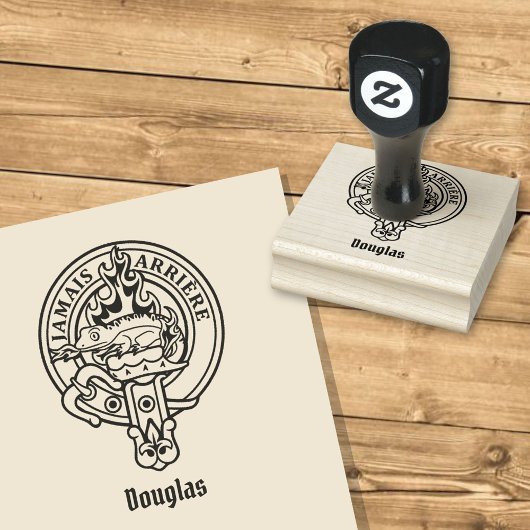 Clan Douglas Crest Rubber Stamp Rubberstempel
