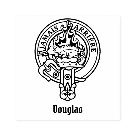 Clan Douglas Crest Rubber Stamp Rubberstempel (Afrduk)