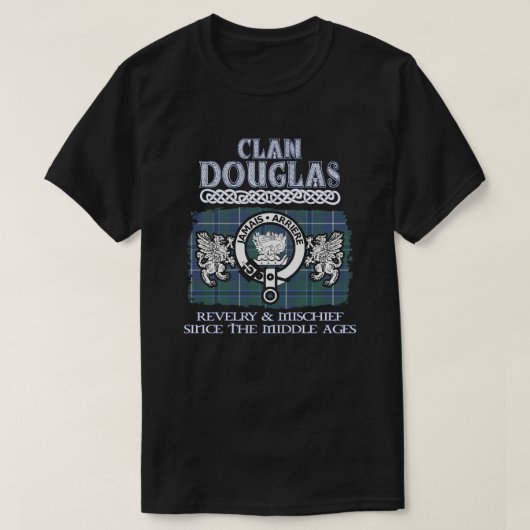 Clan Douglas crest Scottish clans Scottish surname T-shirt (Design voorkant)
