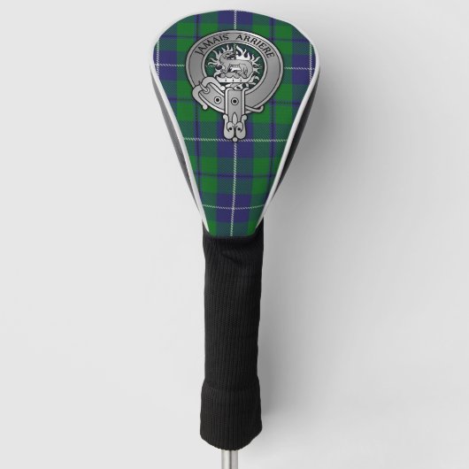 Clan Douglas Crest & Tartan Golfheadcover (Voorkant)