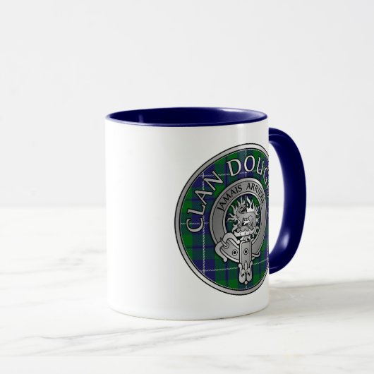 Clan Douglas Crest & Tartan Mok (Voorkant rechts)