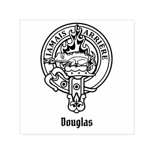 Clan Douglas Crest Zelfinktende Stempel (Design)
