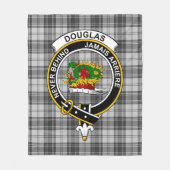 Clan Douglas Gray Modern Tartan Pset Fleece Deken (Voorkant)