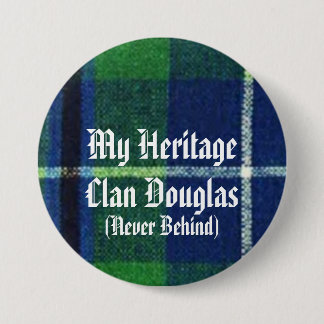 Clan Douglas Heritage Badge, Show je kleuren! Ronde Button 7,6 Cm