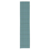 Clan Douglas Lichtgroen en Blauw Oud Tartan Korte Tafelloper (Voorkant)