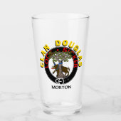 Clan Douglas "LOCK SICKER" 16oz Glass Tumbler (Voorkant)