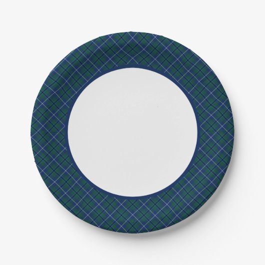 Clan Douglas Moderne Tartan Border Papieren Bordje (Voorkant)