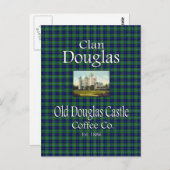 Clan Douglas Old Douglas Castle Coffee Co. Briefkaart (Voorkant / Achterkant)