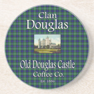 Clan Douglas Old Douglas Castle Coffee Co. Onderze Zandsteen Onderzetter