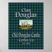 Clan Douglas Old Douglas Castle Coffee Co. Poster (Voorkant)