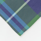 Clan Douglas Pset Green Black Tartan Check Fleece Deken (Hoek)