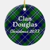 Clan Douglas Scottish Tartan Keramisch Ornament (Achterkant)