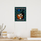 Clan Douglas Scottish Tartan Poster (Keuken)