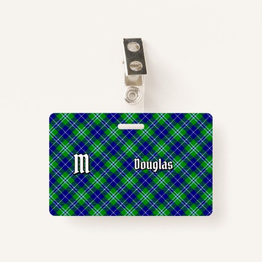 Clan Douglas Tartan Badge (Voorkant met clip)