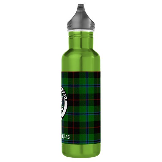 Clan Douglas Tartan & Crest Badge Waterfles (Rechts)