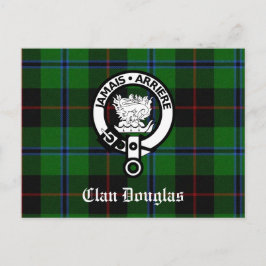 Clan Douglas Tartan Crest Briefkaart