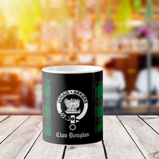 Clan Douglas Tartan Crest Koffiemok