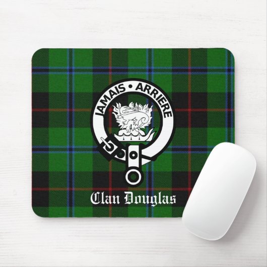 Clan Douglas Tartan Crest Muismat (Met muis)