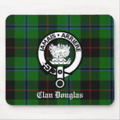 Clan Douglas Tartan Crest Muismat (Voorkant)