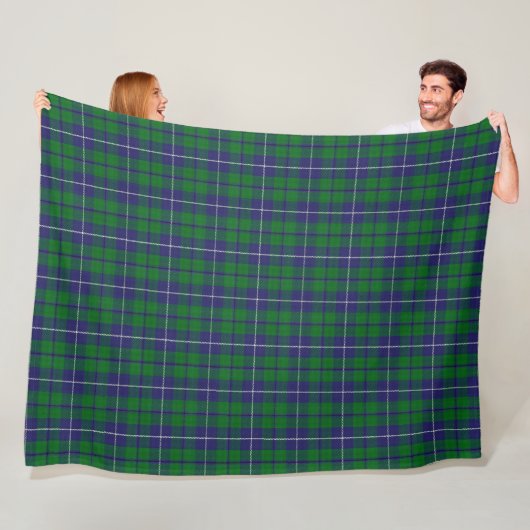 Clan Douglas Tartan Fleece Deken (In situ)