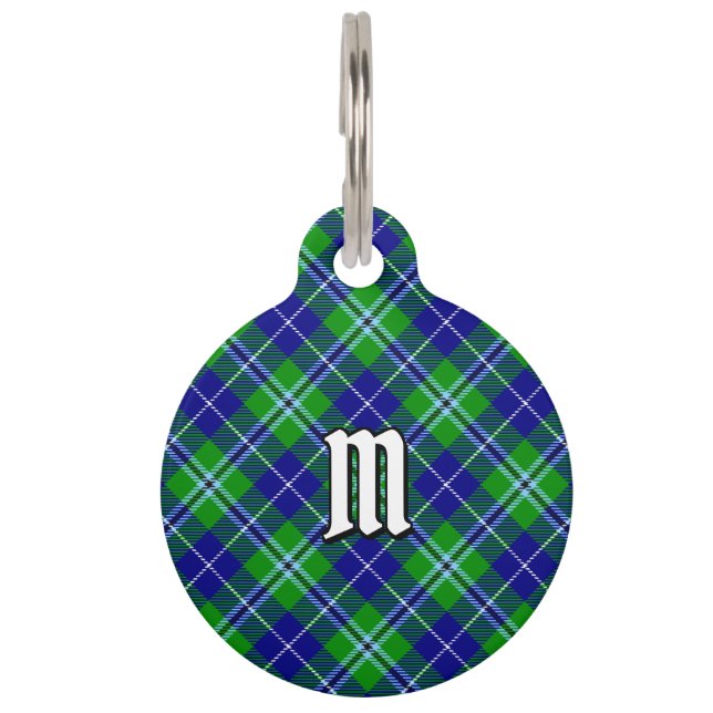 Clan Douglas Tartan Huisdierpenning (Voorkant)