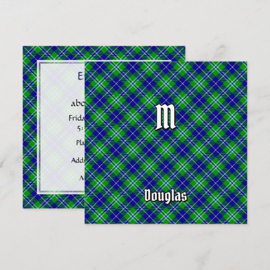 Clan Douglas Tartan Kaart (Voorkant / Achterkant)