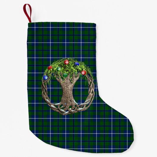 Clan Douglas Tartan Kleine Kerstsok (Voorkant)