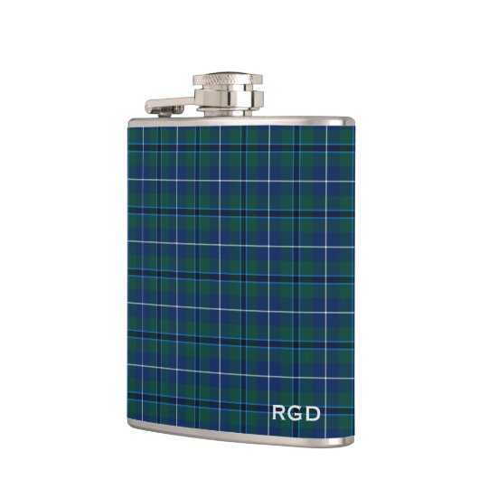 Clan Douglas Tartan Monogram Heupfles (Links)