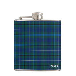 Clan Douglas Tartan Monogram Heupfles