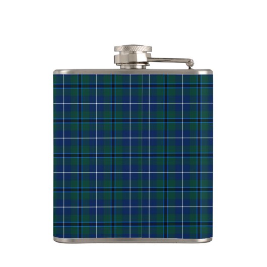 Clan Douglas Tartan Monogram Heupfles (Achterkant)
