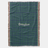 Clan Douglas Tartan Pset Custom Throw Blanket Deken (Voorkant Verticaal)