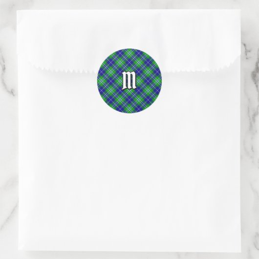 Clan Douglas Tartan Ronde Sticker (Tas)