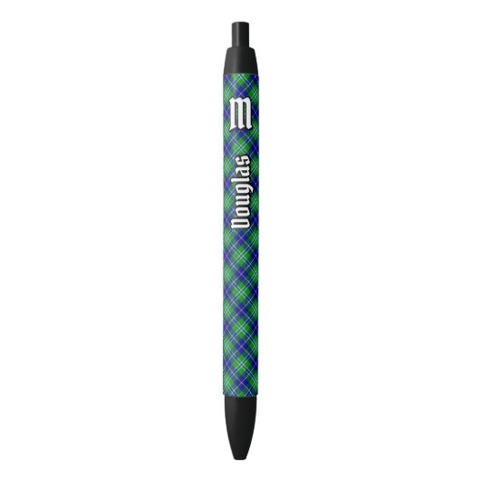 Clan Douglas Tartan Zwarte Inkt Pen (Voorkant Verticaal)