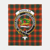Clan Douglas van Roxburgh Tartan Pset Fleece Deken (Voorkant)